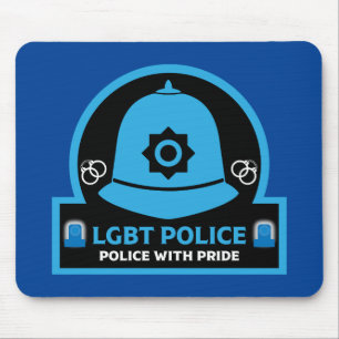 LGBT+ Gay Pride Police Mouse Mat