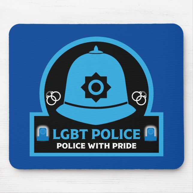  LGBT+ Gay Pride Police Mouse Mat (Front)