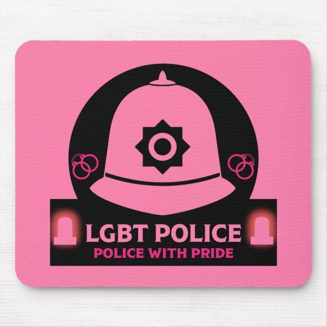  LGBT+ Gay Pride Police Mouse Mat (Front)