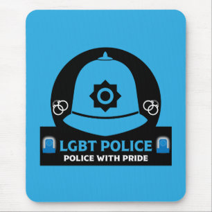 LGBT+ Gay Pride Police Mouse Mat