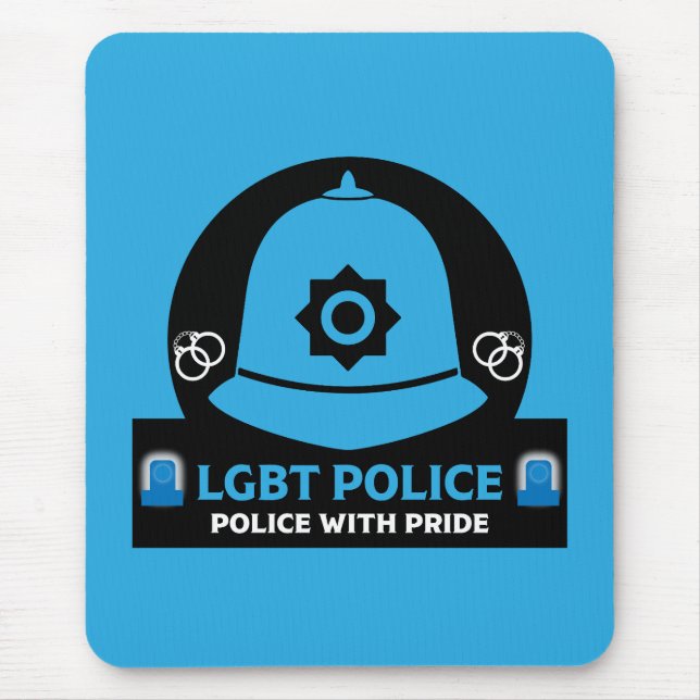  LGBT+ Gay Pride Police Mouse Mat (Front)