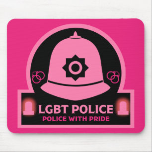  LGBT+ Gay Pride Police Mouse Mat