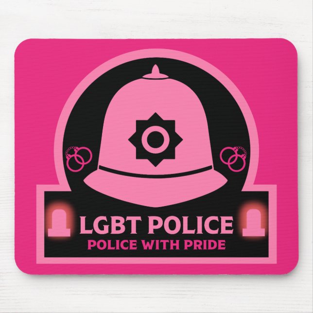  LGBT+ Gay Pride Police Mouse Mat (Front)