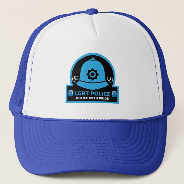  LGBT+ Gay Pride Police Trucker Hat (Front)