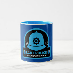 LGBT+ Gay Pride Police Two-Tone Coffee Mug