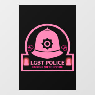  LGBT+ Gay Pride Police Window Cling