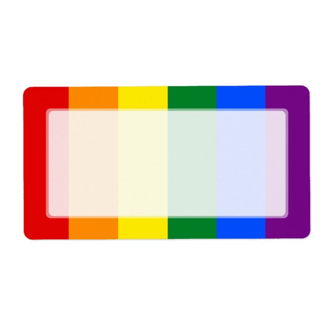 LGBT Gay Pride Rainbow Flag Stripe (Front)