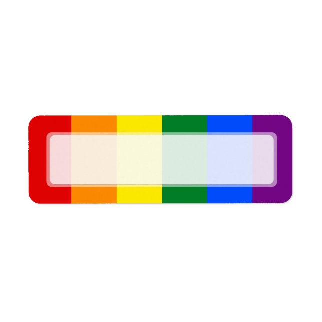 LGBT Gay Pride Rainbow Flag Stripe (Front)