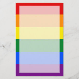 LGBT Gay Pride Rainbow Flag Stripe Stationery