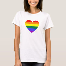 LGBT Gay Pride Rainbow Heart