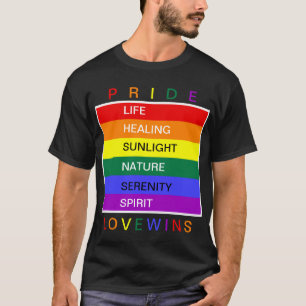 LGBT Gay Pride Rainbow Love Wins Custom T-Shirt