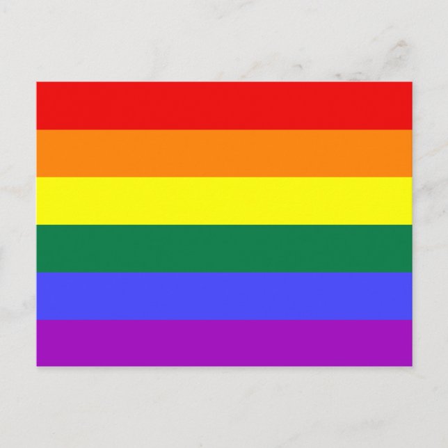 LGBT Gay Pride Rainbow Postcard (Front)