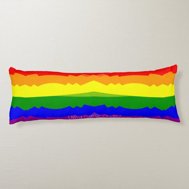LGBT Gay Queer Pride Celebration Body Cushion (Back)
