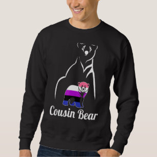 Lgbt Genderfluid Cousin Bear Genderfluid Pride Fla Sweatshirt