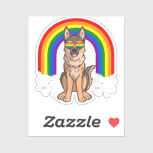 LGBT German Shepherd Dog Gay Pride Rainbow LGBTQ  