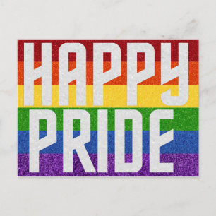 LGBT Glitter Happy Pride Card