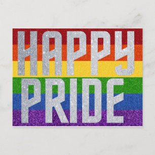 LGBT Glitter Happy Pride Card