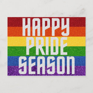 LGBT Glitter Happy Pride Season Card