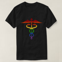 LGBT Glitter Rainbow Caduceus