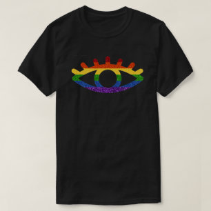 LGBT Glitter Rainbow Eye T-Shirt