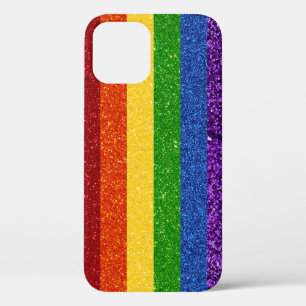 LGBT Glitter Rainbow Pride Flag iPhone 12 Case