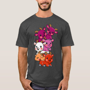 LGBT goat Goth Transgender Flag  T-Shirt