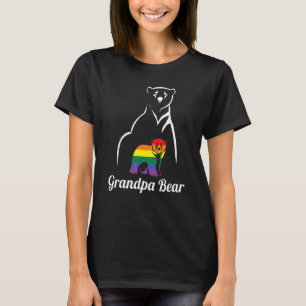 Lgbt Grandpa Bear Gay Pride Lesbian Rainbow Lgbtq T-Shirt