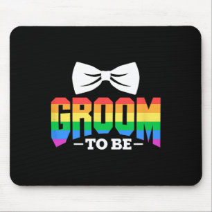 Lgbt Groom To Be Gay Lesbian Stag Party Rainbow Mouse Mat