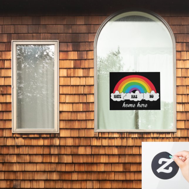 LGBT Hate Has No Home Here Window Cling (Home Window)
