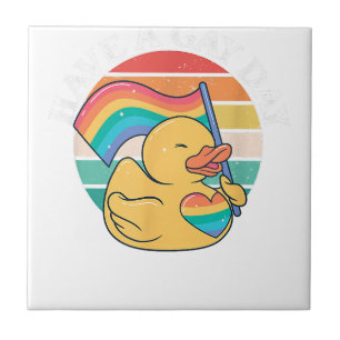 LGBT Have A Gay Day Funny Gay Pride LGBTQ Tile