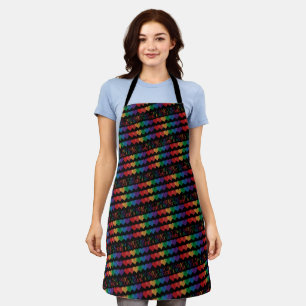 LGBT Heart Retro Be A Decent Human It's Not That Apron