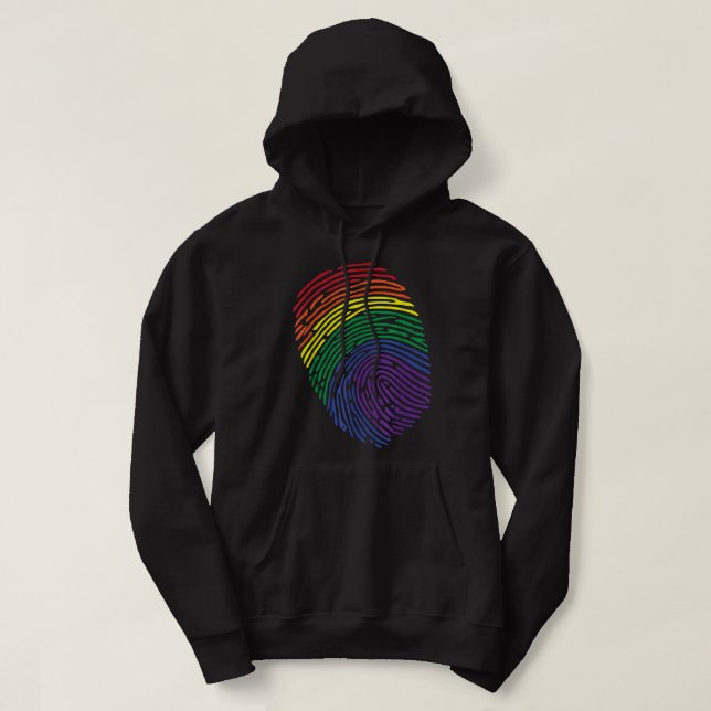 LGBT Heartbeat - LGBT Outfit LGBT Pride LGBT Rainb Hoodie (Design Front)