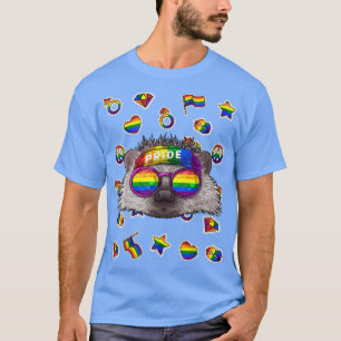 LGBT Hedgehog Gay Pride Month Animal Rainbow Lesbi T-Shirt