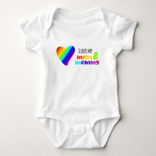 LGBT I love my mum and mummy Baby Bodysuit