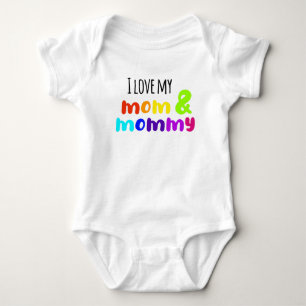 LGBT I love my mum and mummy Baby Bodysuit