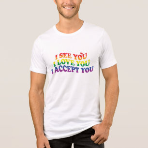 LGBT I Love You, I Accept You Tri-Blend Shirt