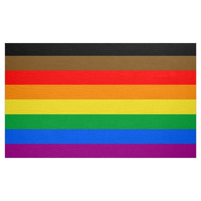LGBT INCLUSIVE PRIDE (People of Colour Pride) Fabric (Yard)