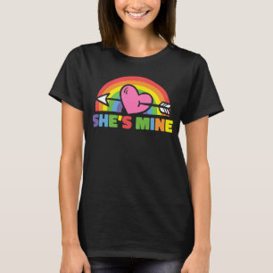 LGBT Lesbian Matching Couples She Is Mine T-Shirt