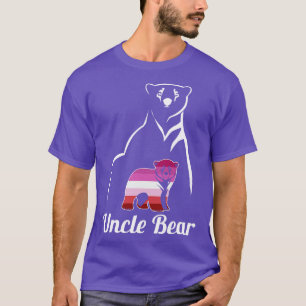 LGBT Lesbian Uncle Bear Lesbian Pride Flag T-Shirt