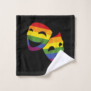 LGBT LGBTQ Queer Actor Actress Rainbow Theatrical Wash Cloth