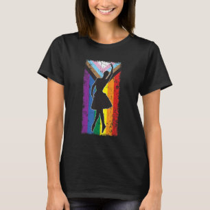 LGBT LGBTQIA Dance Ballet  Pride Flag Gay 3 T-Shirt