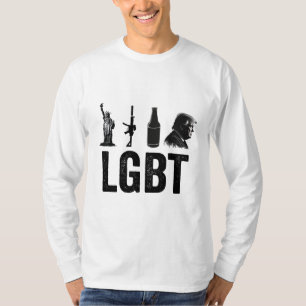 LGBT Liberty Guns Beer Trump Inauguration day T-Shirt
