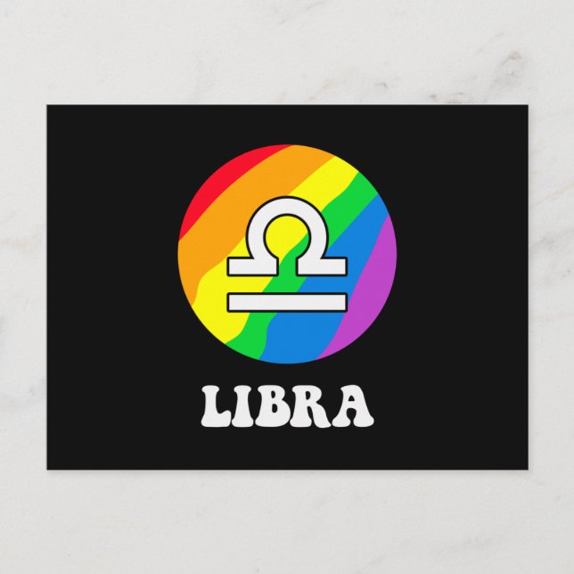 Lgbt Libra Postcard (Front)