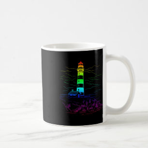 Lgbt Lighthouse Homoual Boating Seaside Rainbow Sa Coffee Mug