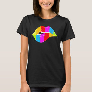 LGBT lips kiss mouth Gay CSD T-Shirt
