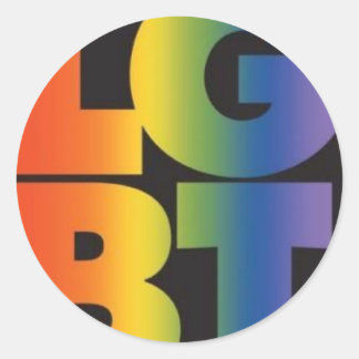 LGBT Logo Classic Round Sticker