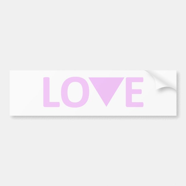 LGBT Love Bumper Sticker (Front)