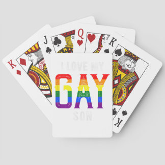 LGBT Love Gay Son - Gay Pride Outfit Gay Pride Par Playing Cards