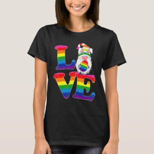 Lgbt Love Gnome Easter Day Couple Lesbian Gay Outf T-Shirt