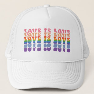Lgbt Love is Love Colourful Trucker Hat